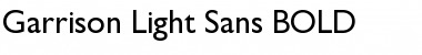 Garrison Light Sans Font