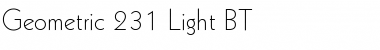 Geometr231 Lt BT Light Font