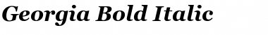 Georgia Bold Italic