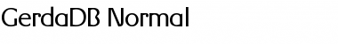 GerdaDB Normal Font