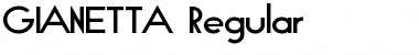 GIANETTA Regular Font