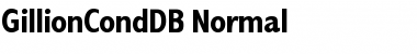 GillionCondDB Normal Font