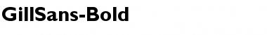Download GillSans-Bold Font