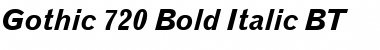 Gothic720 BT Bold Italic