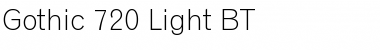 Gothic720 Lt BT Light Font