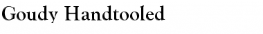 Goudy Handtooled Regular Font