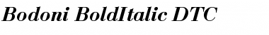 Bodoni-BoldItalic-DTC Regular Font