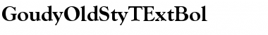 GoudyOldStyTExtBol Regular Font