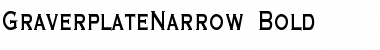 GraverplateNarrow Font