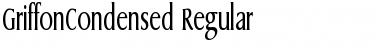 GriffonCondensed Regular Font