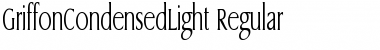 GriffonCondensedLight Regular Font