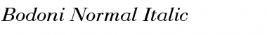 Download Bodoni-Normal-Italic Font