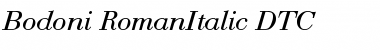 Bodoni-RomanItalic-DTC Regular Font