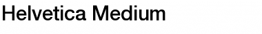 Helvetica Medium Regular Font