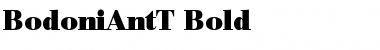 BodoniAntT Bold Font