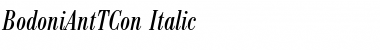 BodoniAntTCon Italic Font