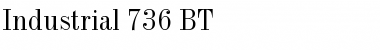 Industrial736 BT Roman Font