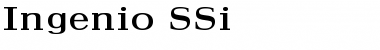 Ingenio SSi Regular Font