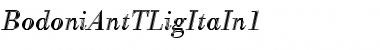 BodoniAntTLigItaIn1 Regular Font