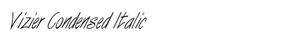 Vizier Condensed Italic preview