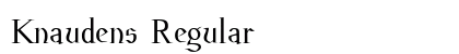 Knaudens Regular font free download