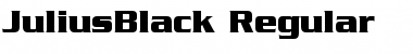 JuliusBlack Regular Font
