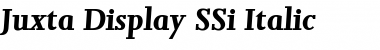 Juxta Display SSi Italic Font