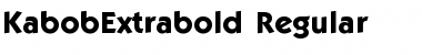 KabobExtrabold normal Font