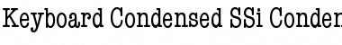 Keyboard Condensed SSi Condensed Font