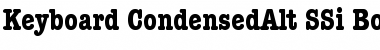Keyboard CondensedAlt SSi Bold Condensed Alternate
