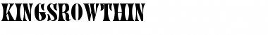 KingsrowThin Regular Font