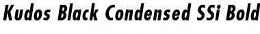 Kudos Black Condensed SSi Bold Condensed Italic Font