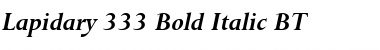 Lapidary333 BT Bold Italic