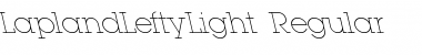 LaplandLeftyLight Regular Font