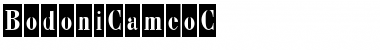 BodoniCameoC Regular Font