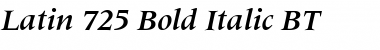 Latin725 BT Bold Italic Font