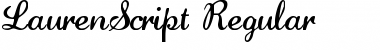 LaurenScript Regular Font